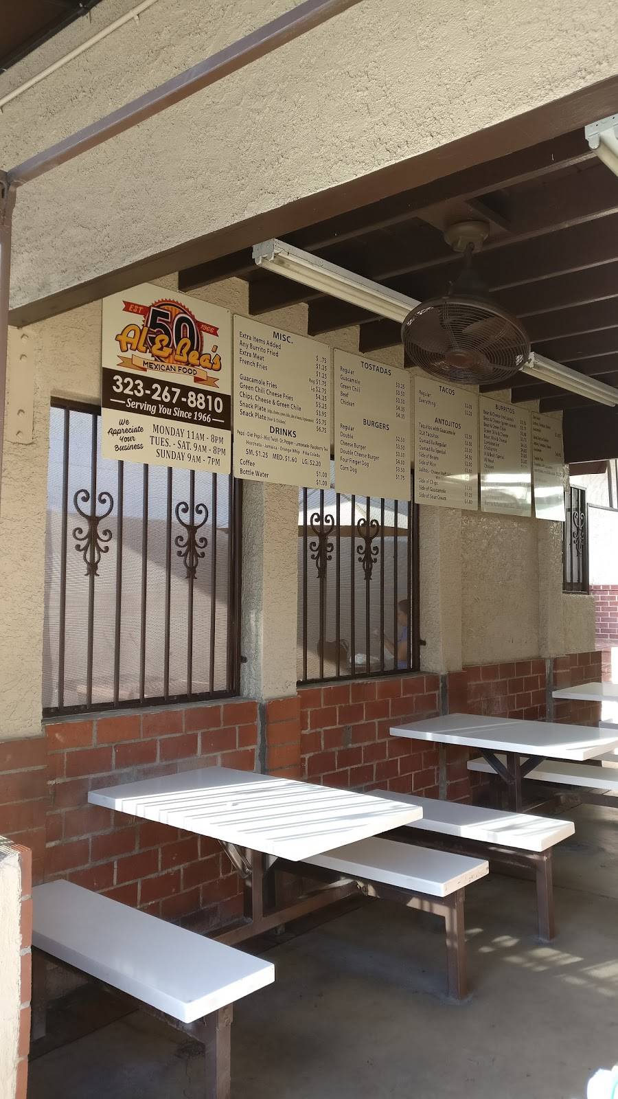 Al & Beas Mexican Food | restaurant | 2025 E 1st St, Los Angeles, CA 90033, USA | 3232678810 OR +1 323-267-8810