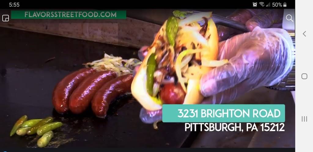 Flavors Famous Street Food | restaurant | 3231 Brighton Rd, Pittsburgh, PA 15212, USA | 4127613663 OR +1 412-761-3663