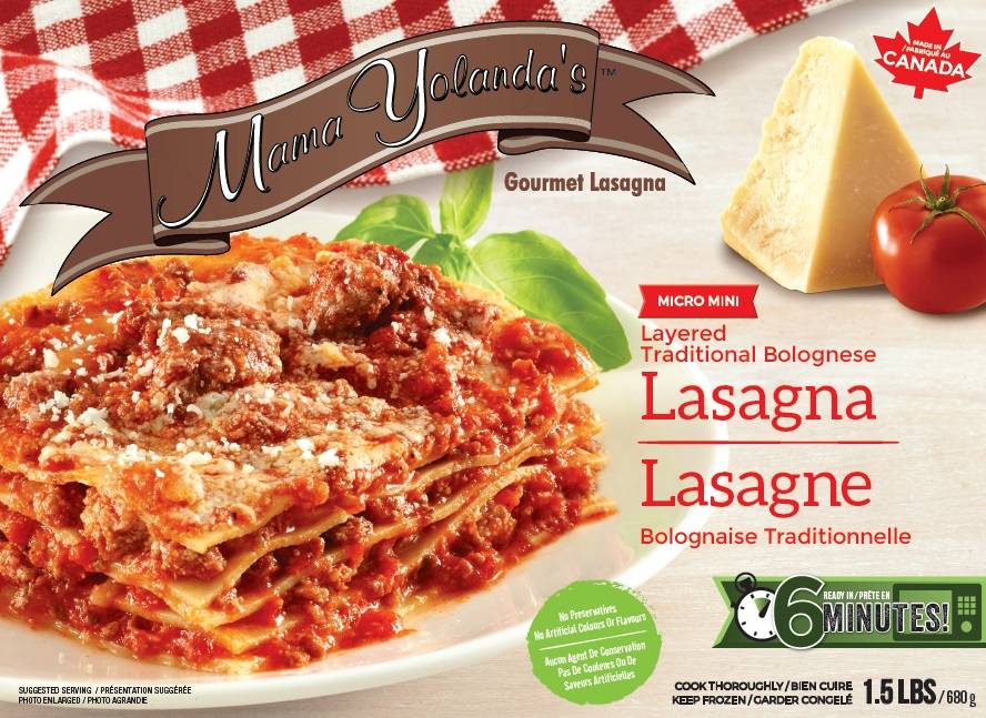 Mama Yolanda’s Gourmet Lasagna | meal takeaway | 60 Harlowe Rd Unit #10, Hamilton, ON L8W 3R6, Canada | 9056450447 OR +1 905-645-0447