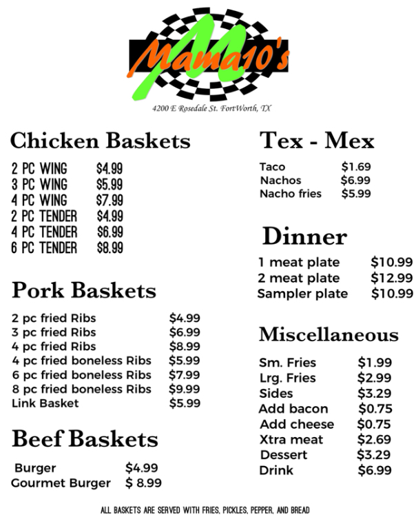 Mama Tenn’s | restaurant | 4200 E Rosedale St, Fort Worth, TX 76105, USA | 8177069113 OR +1 817-706-9113