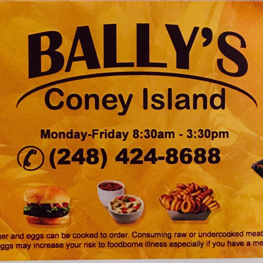 Ballys Coney Island Inc | restaurant | 16250 Northland Dr, Southfield, MI 48075, USA | 2484248688 OR +1 248-424-8688