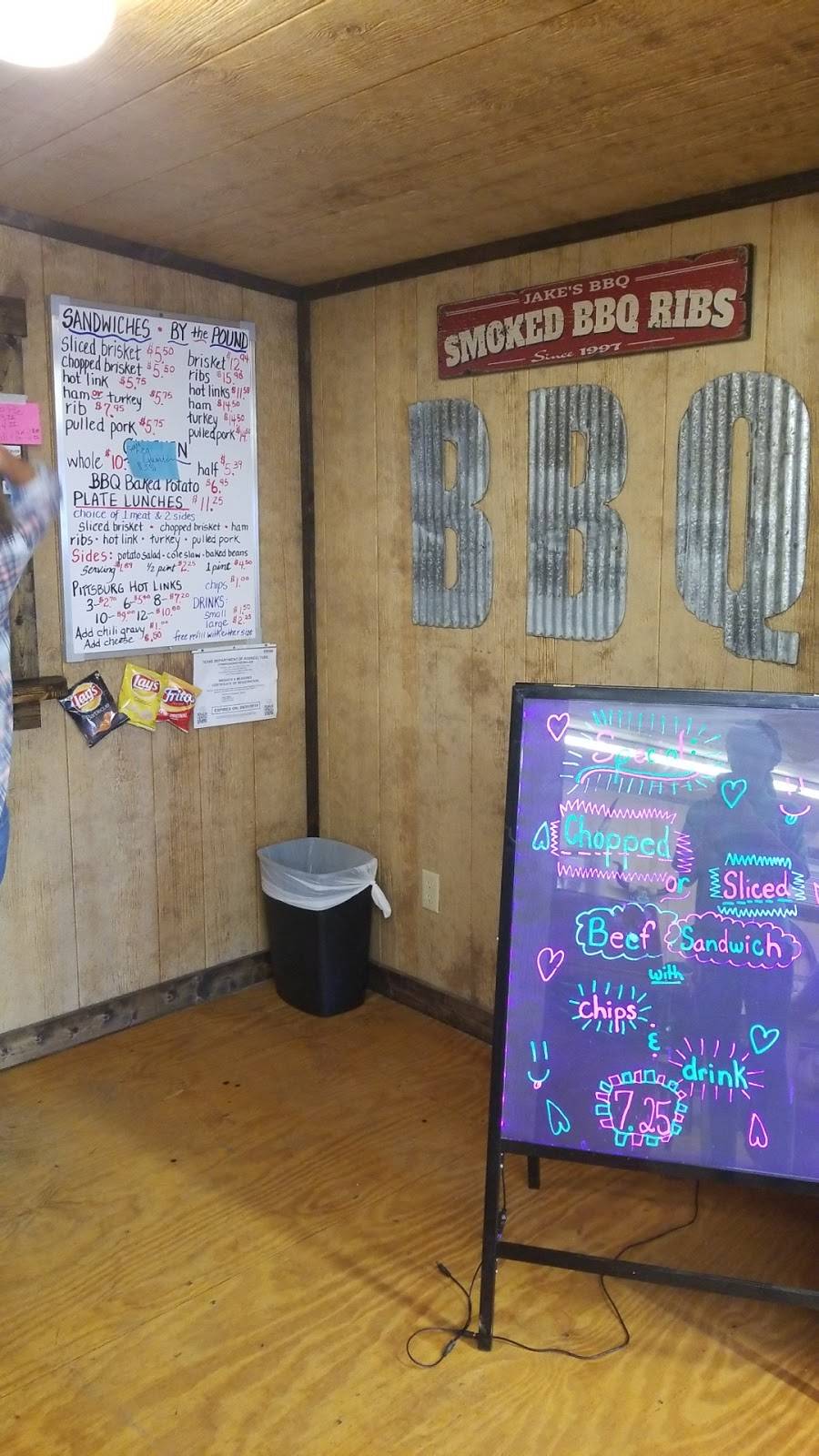 Jakes BBQ | restaurant | 11968 TX-64, Tyler, TX 75704, USA | 9035937377 OR +1 903-593-7377