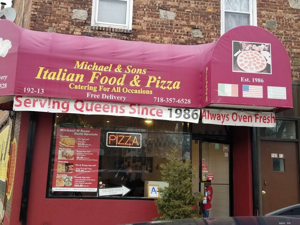 Michael & Sons Pizza & Italian | restaurant | 19213 47th Ave, Flushing, NY 11358, USA | 7183576528 OR +1 718-357-6528