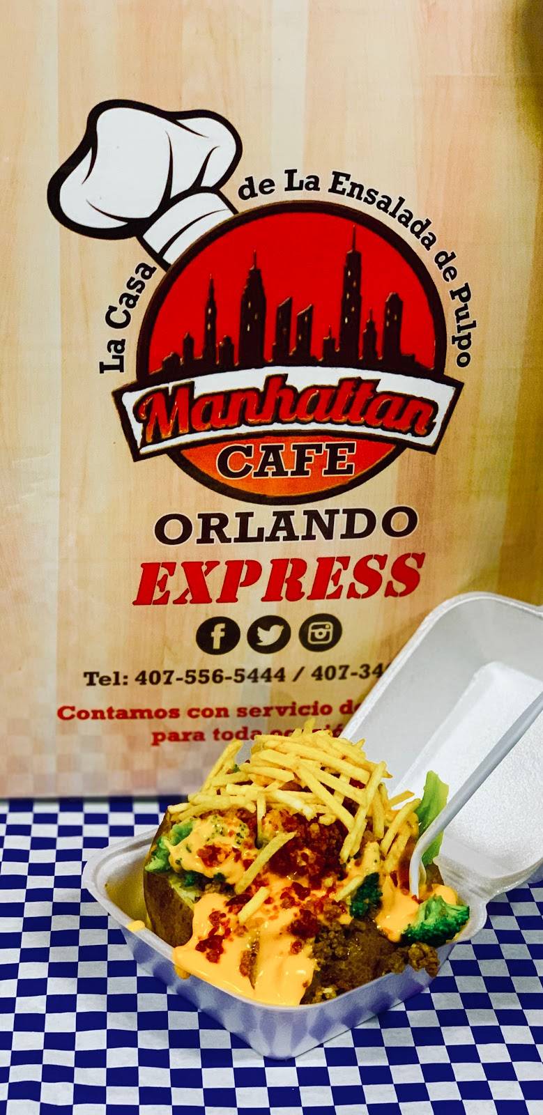 Manhattan Café Express | restaurant | 6320 Narcoossee Rd, Orlando, FL 32822, USA | 4073460333 OR +1 407-346-0333