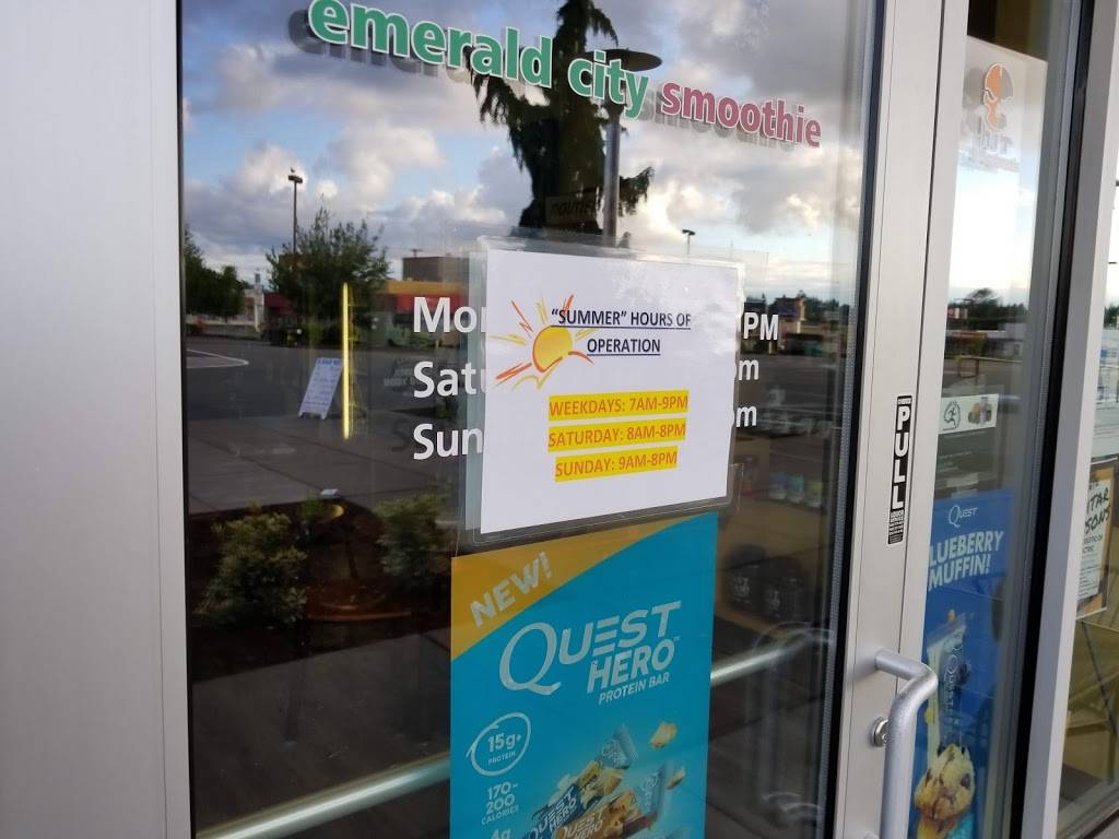Emerald City Smoothie | restaurant | 2035, 5977 6th Ave, Tacoma, WA 98406, USA | 2535641966 OR +1 253-564-1966