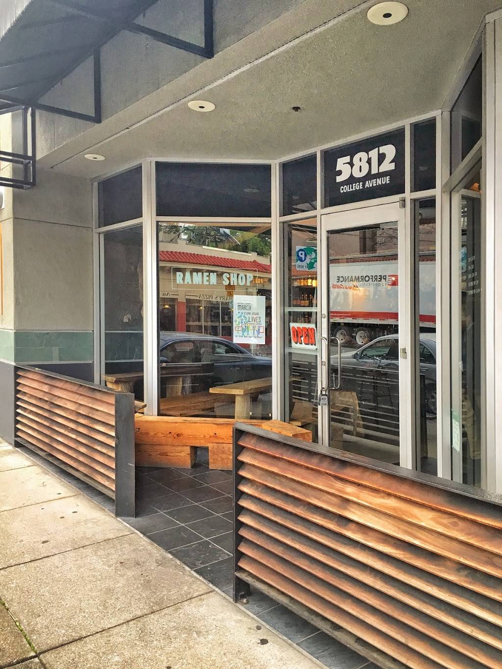 Ramen Shop | meal takeaway | 5812 College Ave, Oakland, CA 94618, USA | 5106405034 OR +1 510-640-5034