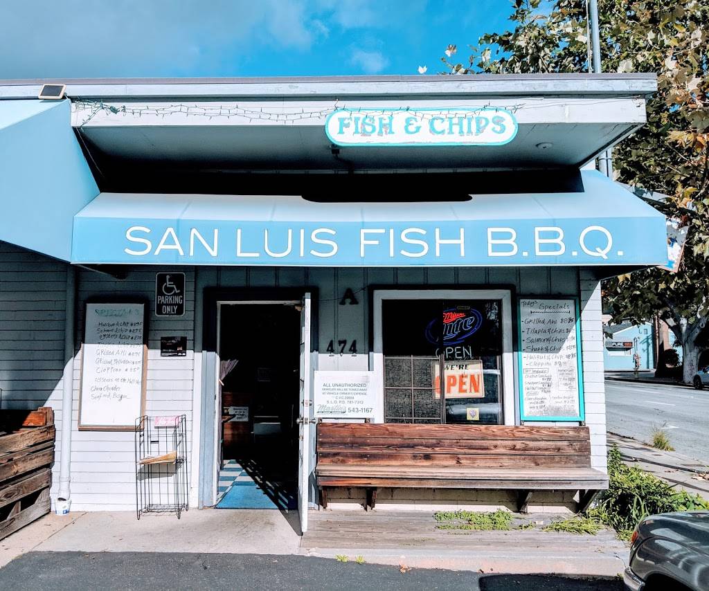 San Luis Fish & BBQ | restaurant | 474 Marsh St, San Luis Obispo, CA 93401, USA | 8055414191 OR +1 805-541-4191