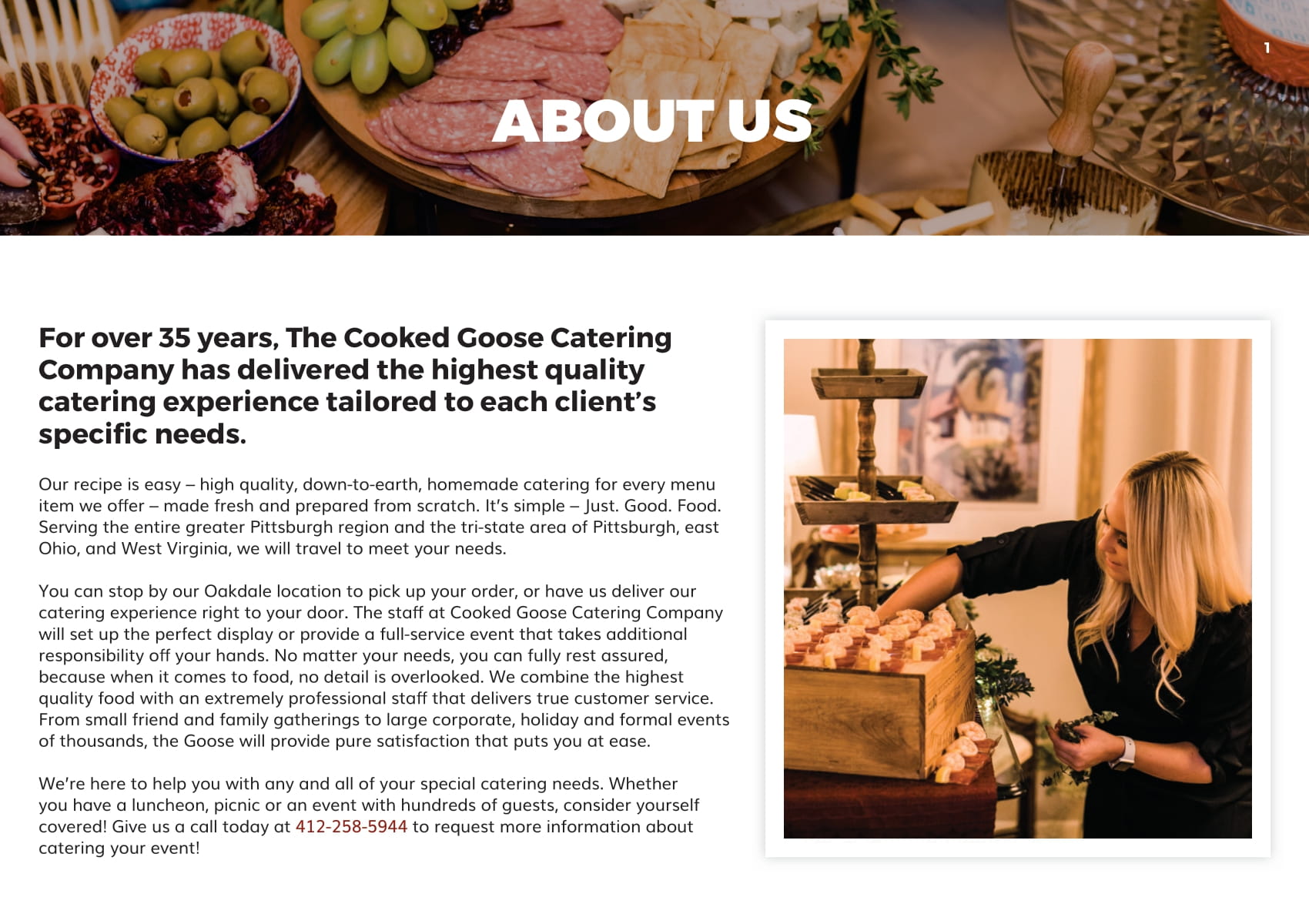 Cooked Goose Catering Company | restaurant | 7851 Steubenville Pike, Oakdale, PA 15071, United States | 4122585944 OR +1 412-258-5944
