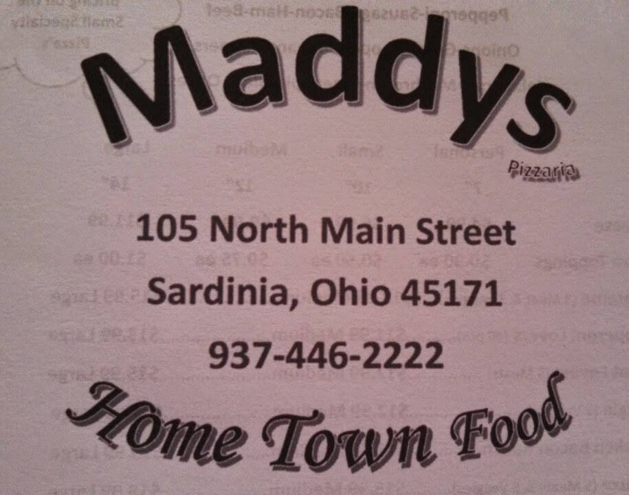 Maddys Pizzaria | restaurant | 105 S Main St, Sardinia, OH 45171, USA | 9374462222 OR +1 937-446-2222