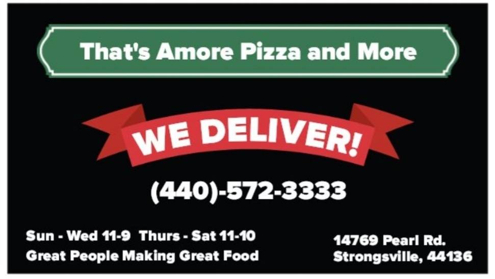 Thats Amore Pizza and More | meal takeaway | 14769 Pearl Rd, Strongsville, OH 44136, USA | 4405723333 OR +1 440-572-3333