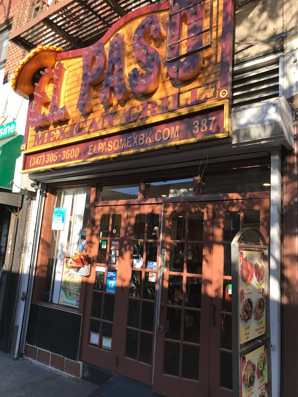 El Paso | restaurant | 387 Flatbush Ave, Brooklyn, NY 11238, USA | 3473053600 OR +1 347-305-3600
