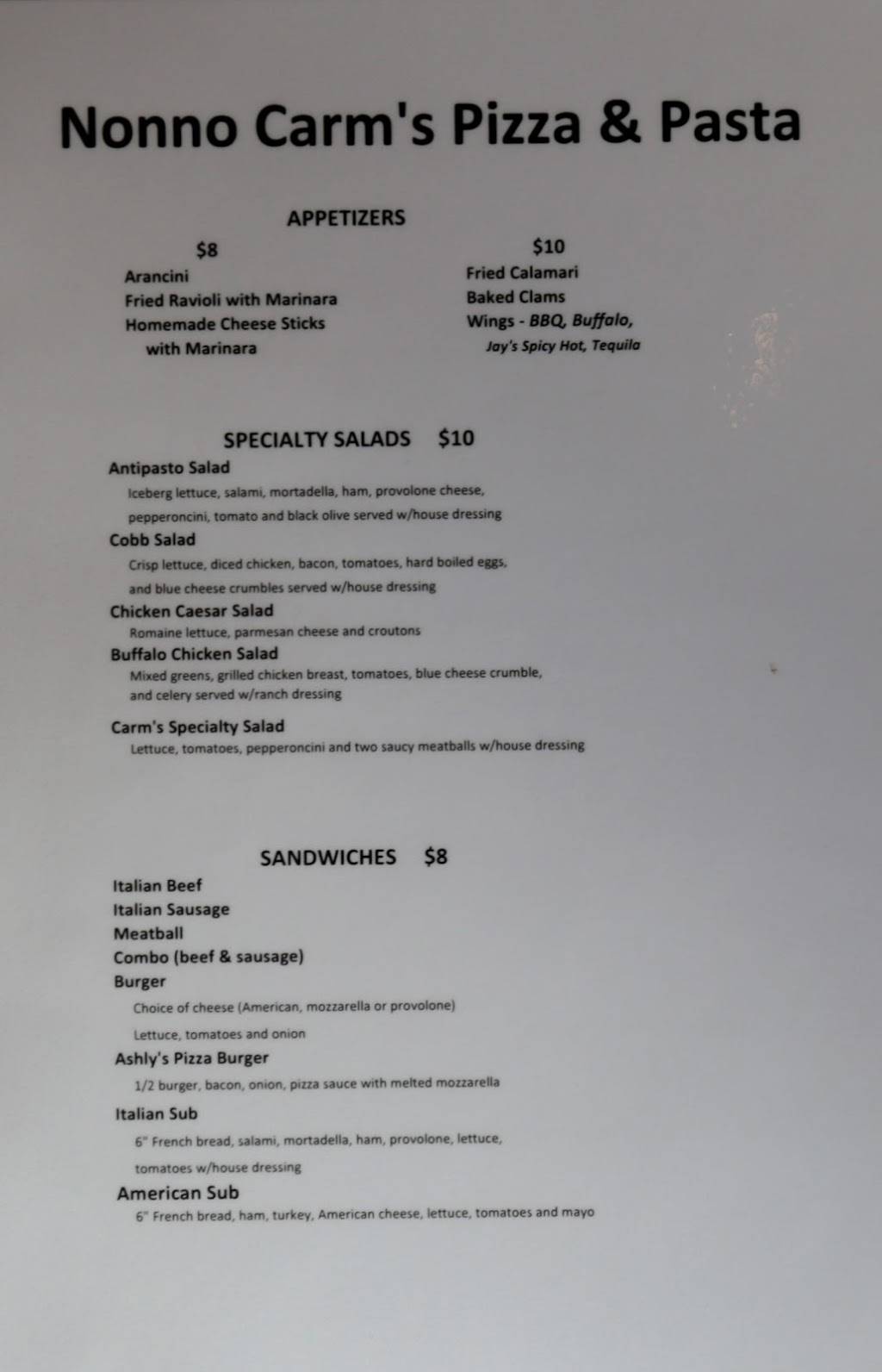 Nonno Carms Pizza and Pasta | restaurant | 1022 College Ave, Wheaton, IL 60187, USA | 6305104000 OR +1 630-510-4000