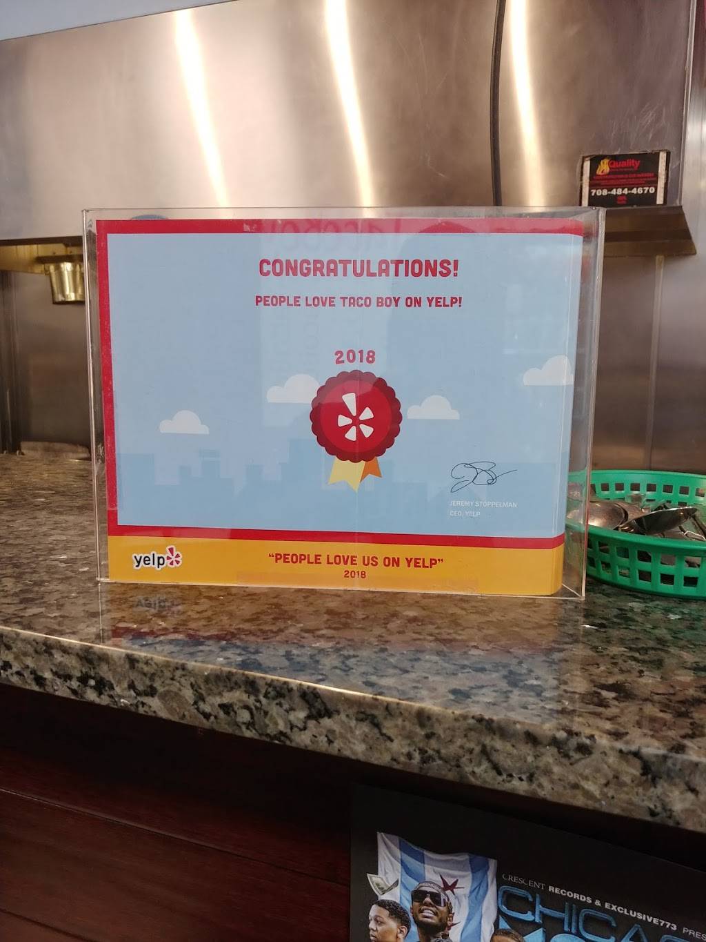 TacoBoy | restaurant | 1234 N Halsted St, Chicago, IL 60642, USA | 3129292128 OR +1 312-929-2128