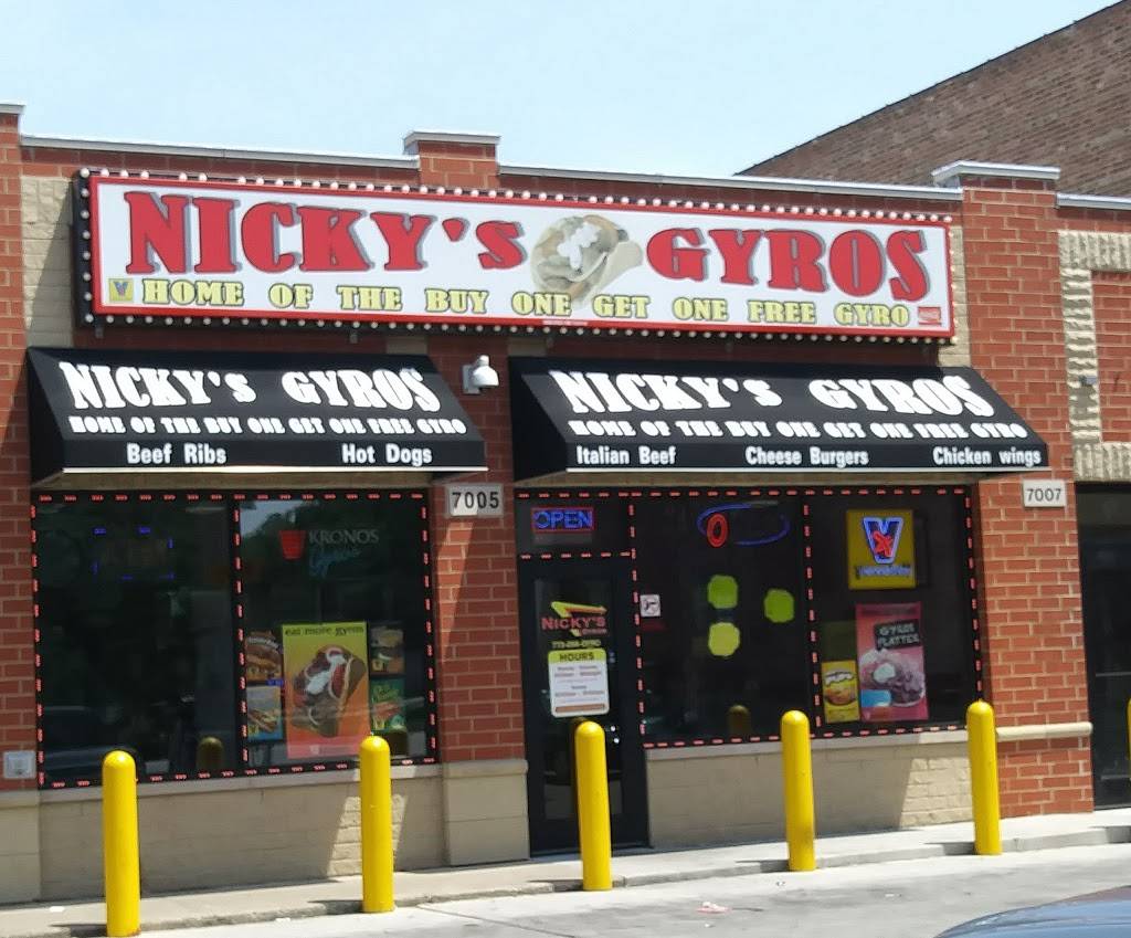 Nickys Gyros | restaurant | 7005 S Stony Island Ave, Chicago, IL 60649, USA | 7732564976 OR +1 773-256-4976