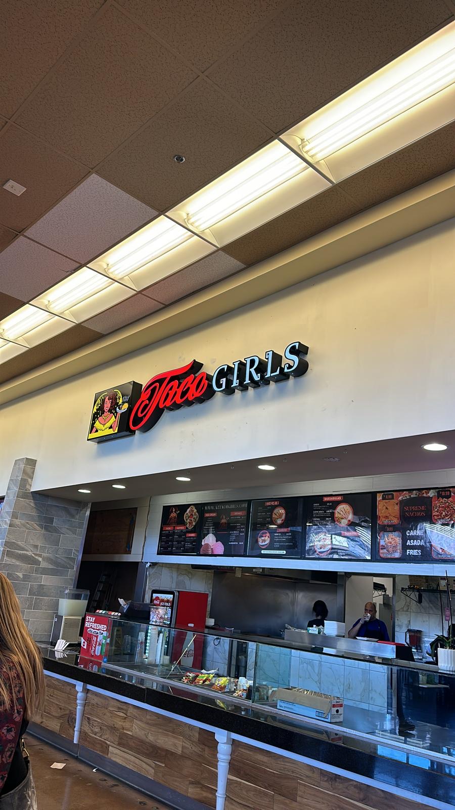 Taco Girls | restaurant | 4976 Premium Outlets Way, Chandler, AZ 85226, USA | 6028726504 OR +1 602-872-6504