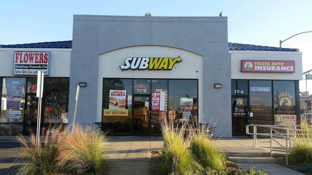 Subway Restaurants | restaurant | 77 N Maclay Ave B, San Fernando, CA 91340, USA | 8188374690 OR +1 818-837-4690