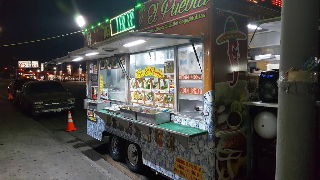 Tacos El Puebla | restaurant | Sepulveda Blvd & Roscoe Blvd, North Hills, CA 91343, USA | 8185820273 OR +1 818-582-0273