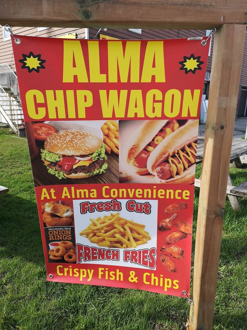 Alma Chip wagon | restaurant | 3 Peel St W, Alma, ON N0B 1A0, Canada | 5198048941 OR +1 519-804-8941
