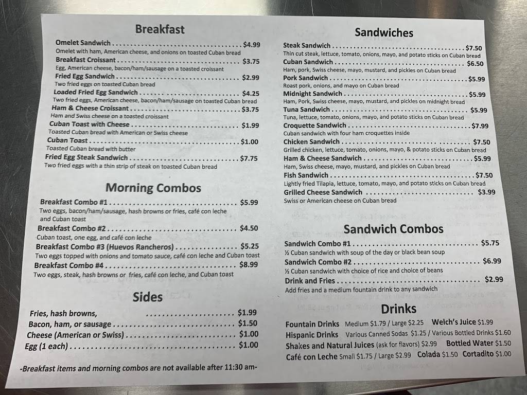 Marys Cuban Kitchen | restaurant | 7578 SE Maricamp Rd, Ocala, FL 34472, USA | 3526872466 OR +1 352-687-2466