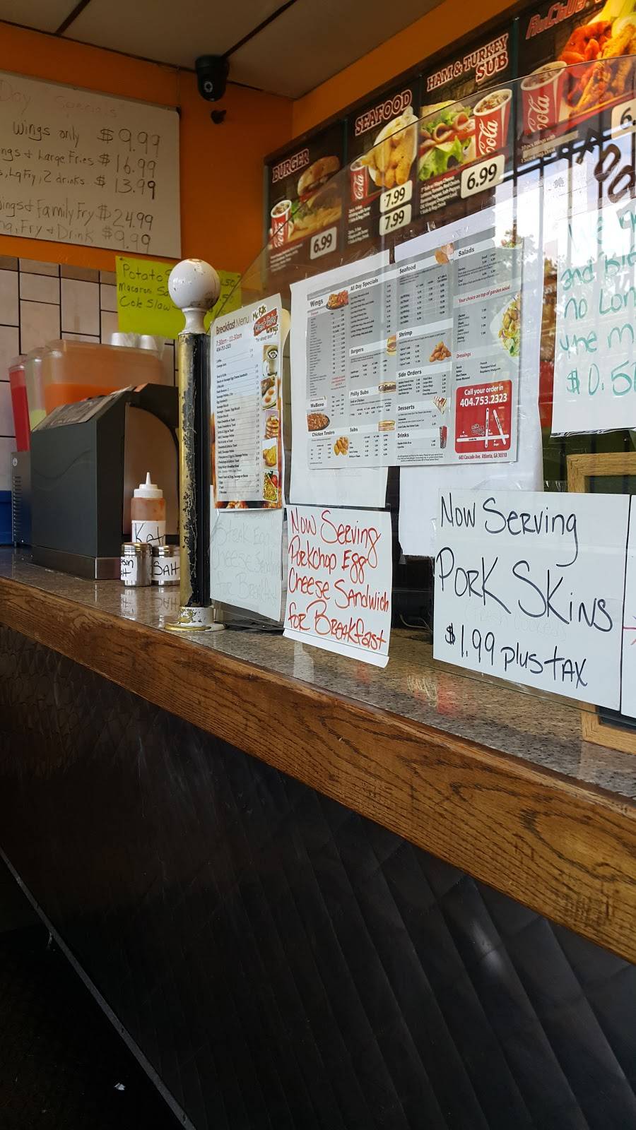 Mr. Bill Westside Wings | restaurant | 683 Cascade Ave SW, Atlanta, GA 30310, USA | 4047532323 OR +1 404-753-2323