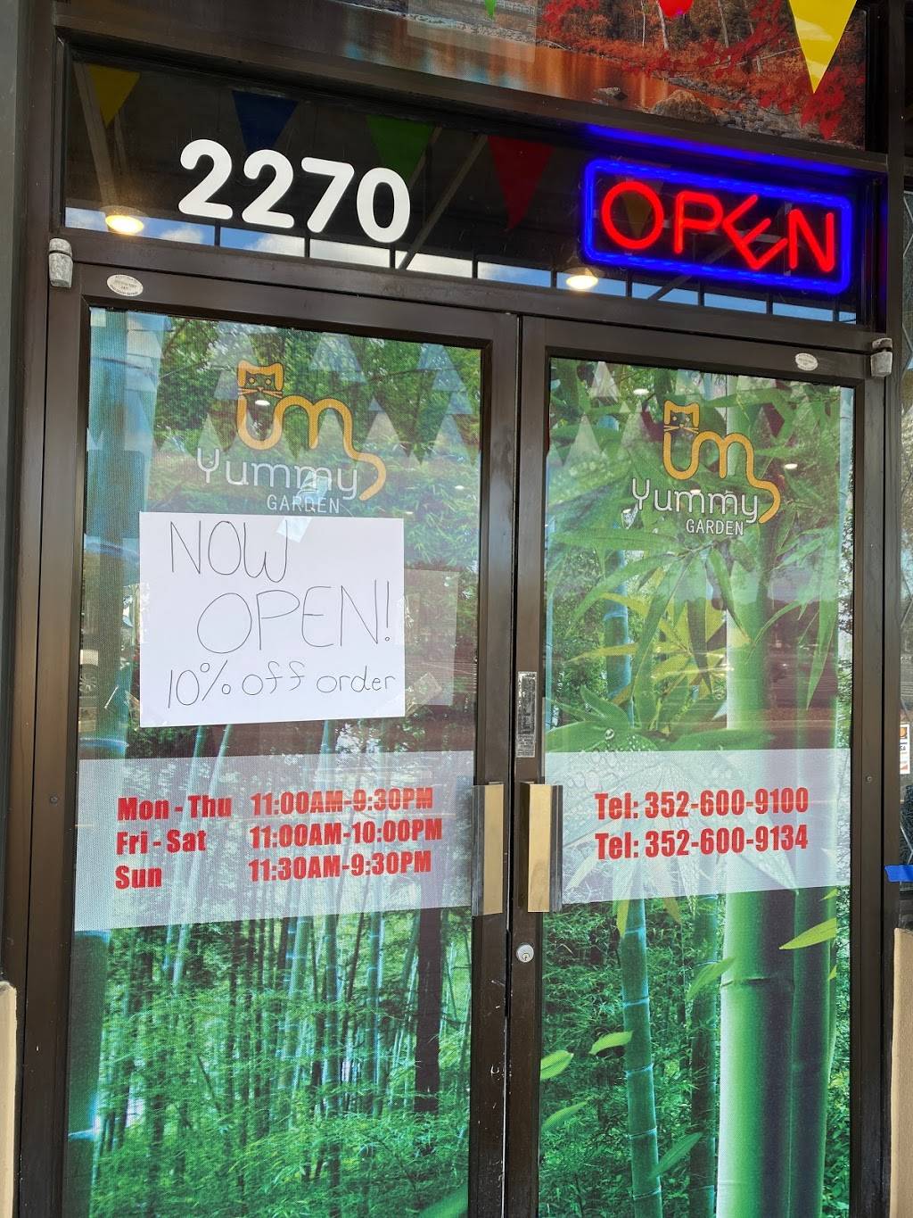 Yummy Garden | restaurant | 2270 Commercial Way, Spring Hill, FL 34606, USA | 3526009100 OR +1 352-600-9100