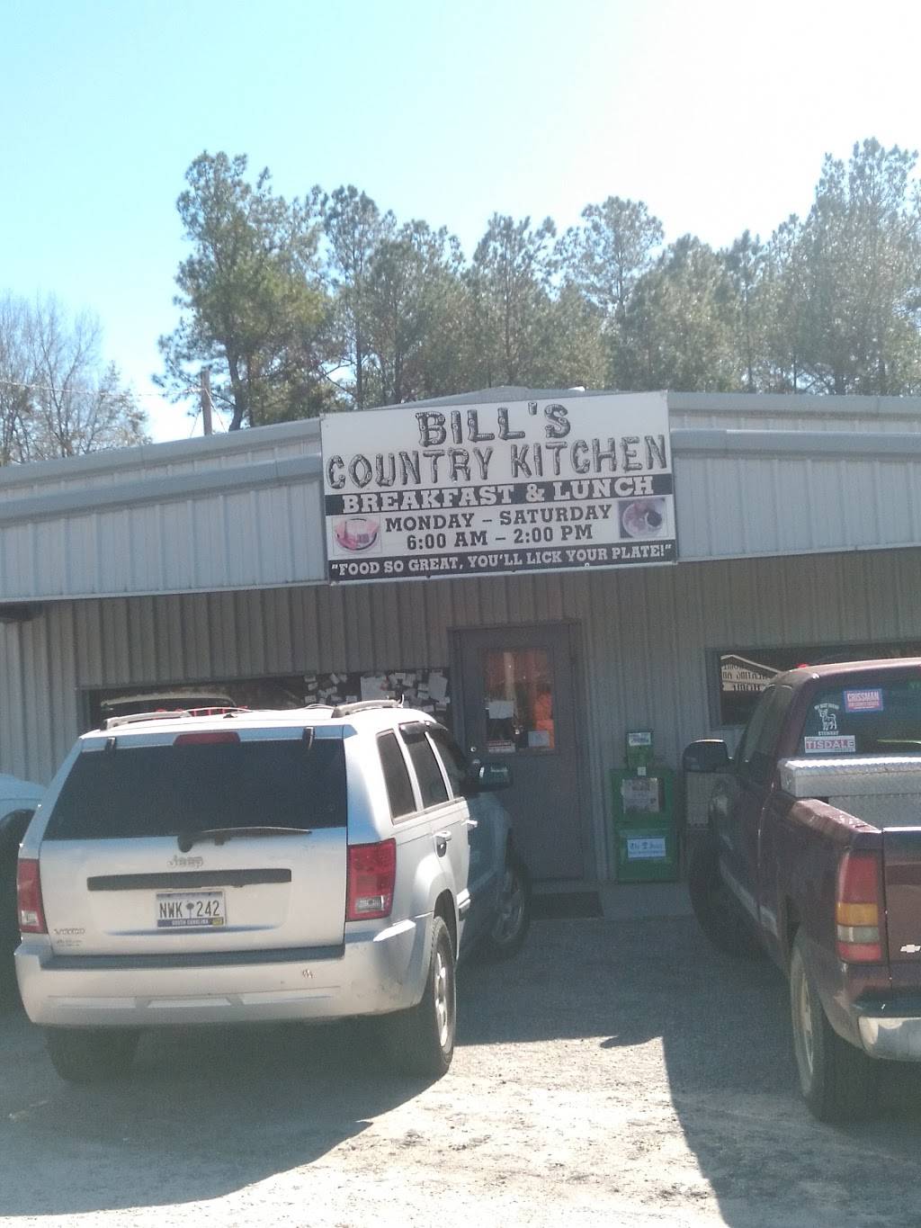 Bills Country Kitcken | restaurant | 1804 Jefferson Davis Hwy, Camden, SC 29020, USA | 8037133458 OR +1 803-713-3458