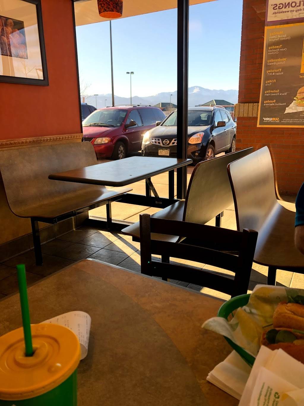 Subway | meal takeaway | 7095 Austin Bluffs Pkwy, Colorado Springs, CO 80918, USA | 7195939640 OR +1 719-593-9640