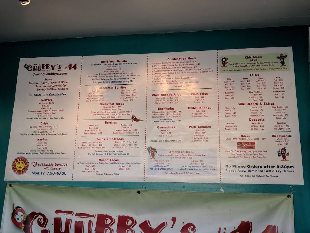 Chubbys #14 | restaurant | 5826 S Lowell Blvd, Littleton, CO 80123, USA | 3037307405 OR +1 303-730-7405