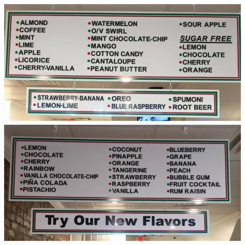 The Lemon Ice King | meal takeaway | 128 Rockaway Ave, Valley Stream, NY 11580, USA | 5167923965 OR +1 516-792-3965