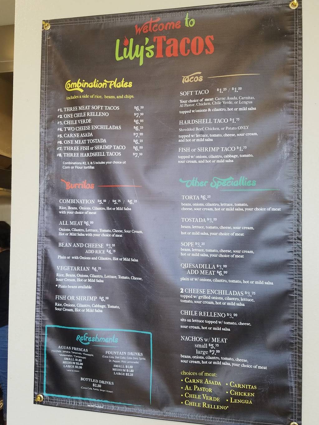 Lilys Tacos | restaurant | 2855 Foothill Blvd, La Verne, CA 91750, USA | 9095965660 OR +1 909-596-5660