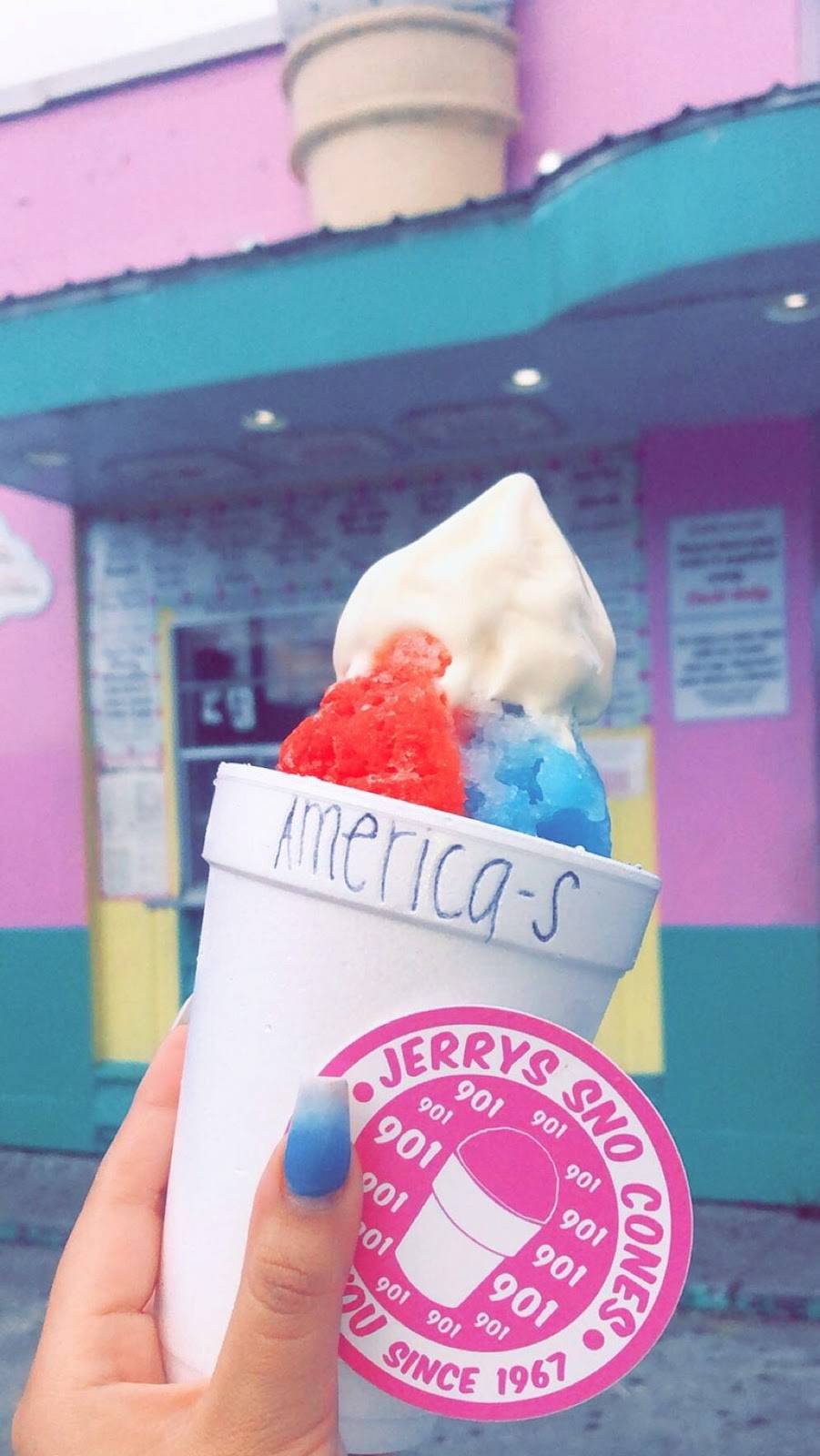 Jerrys Sno Cones | restaurant | 1657 Wells Station Rd, Memphis, TN 38108, USA | 9017672659 OR +1 901-767-2659