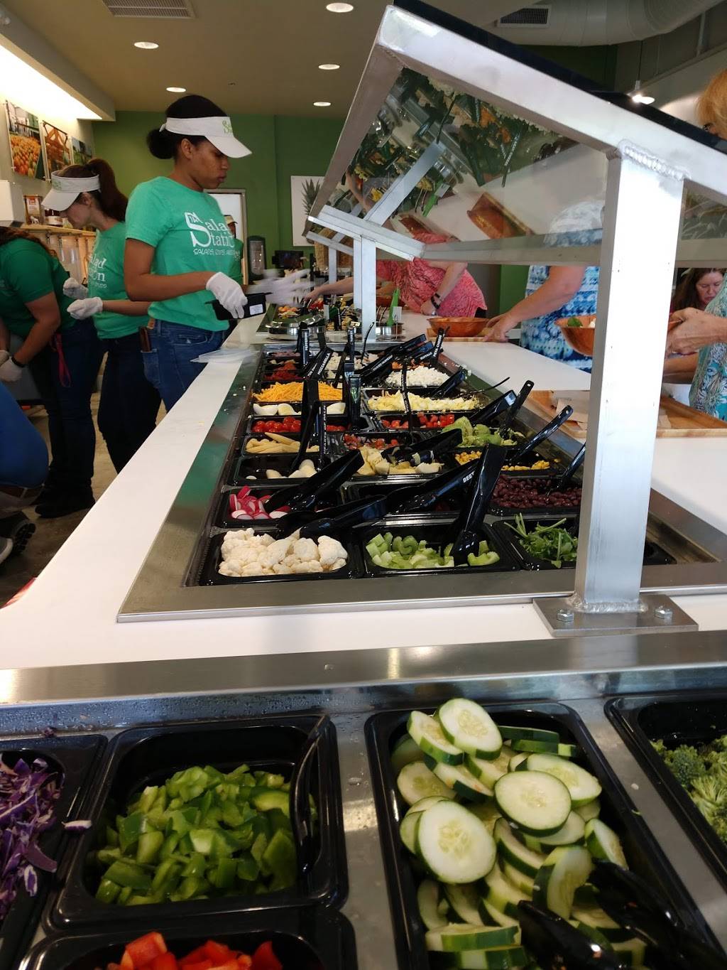 The Salad Station | restaurant | 13811 W Hillsborough Ave, Tampa, FL 33635, USA | 8134254400 OR +1 813-425-4400