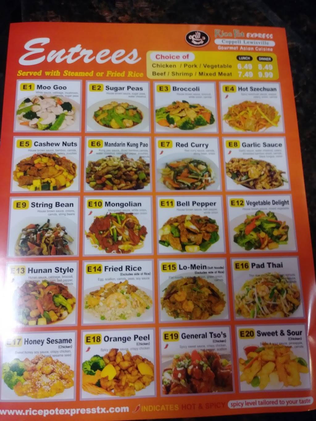 Rice Pot Express | restaurant | 495 TX-121 #220, Lewisville, TX 75067, USA | 9722198886 OR +1 972-219-8886