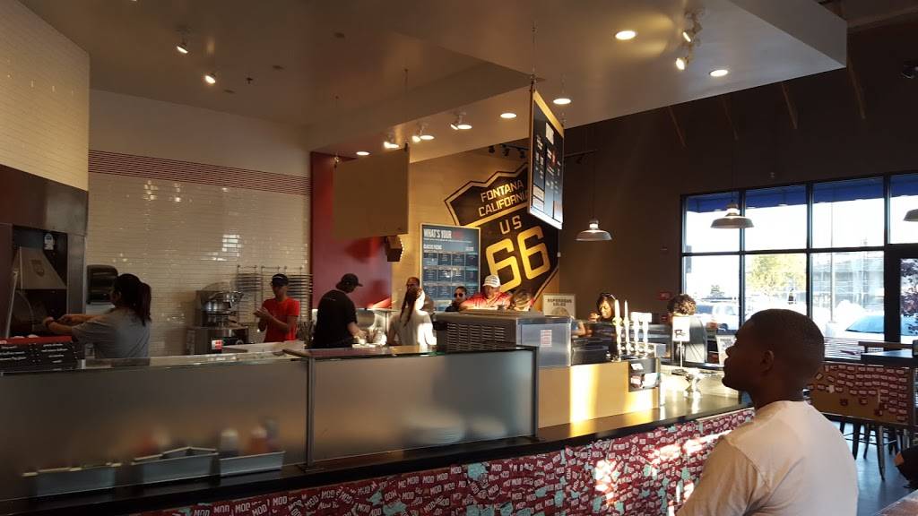 MOD Pizza | restaurant | 16421 Sierra Lakes Pkwy #100, Fontana, CA 92336, USA | 9093025551 OR +1 909-302-5551