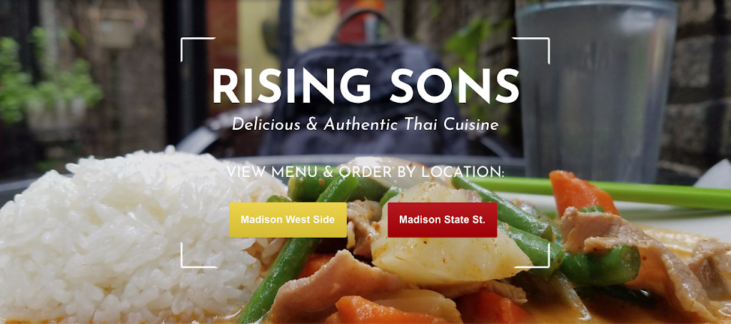 Rising Sons Thai Restaurant | restaurant | 617 State St, Madison, WI 53703, USA | 6086614334 OR +1 608-661-4334