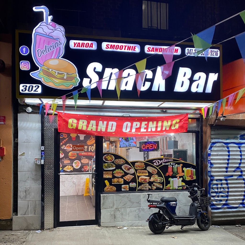 Delicias Snack Bar | restaurant | 302 E 170th St, The Bronx, NY 10456, USA | 3472709215 OR +1 347-270-9215