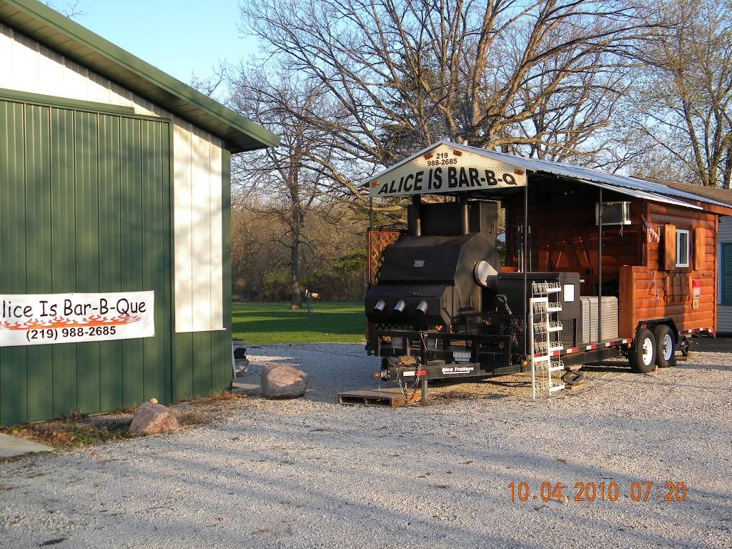 Alice Is Bar B Que | restaurant | 13136 County Line Rd, Crown Point, IN 46307, USA | 2199882685 OR +1 219-988-2685