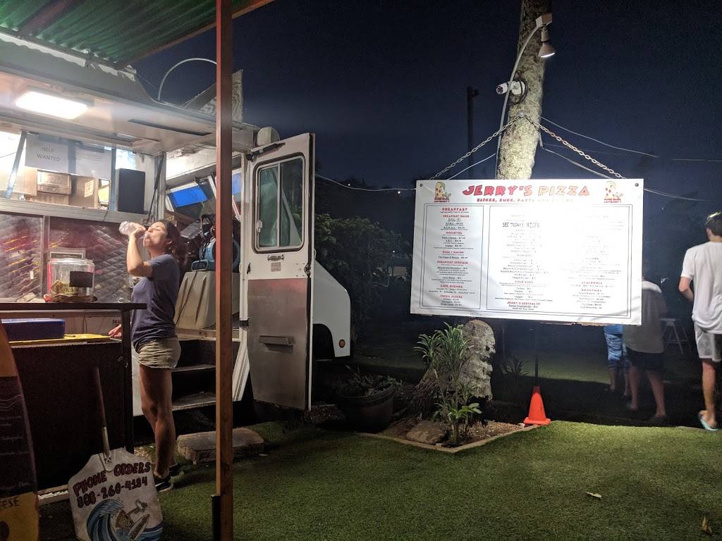 Jerrys Pizza Sharks Cove | restaurant | 57-512 Kamehameha Hwy, Haleiwa, HI 96712, USA | 8086378866 OR +1 808-637-8866