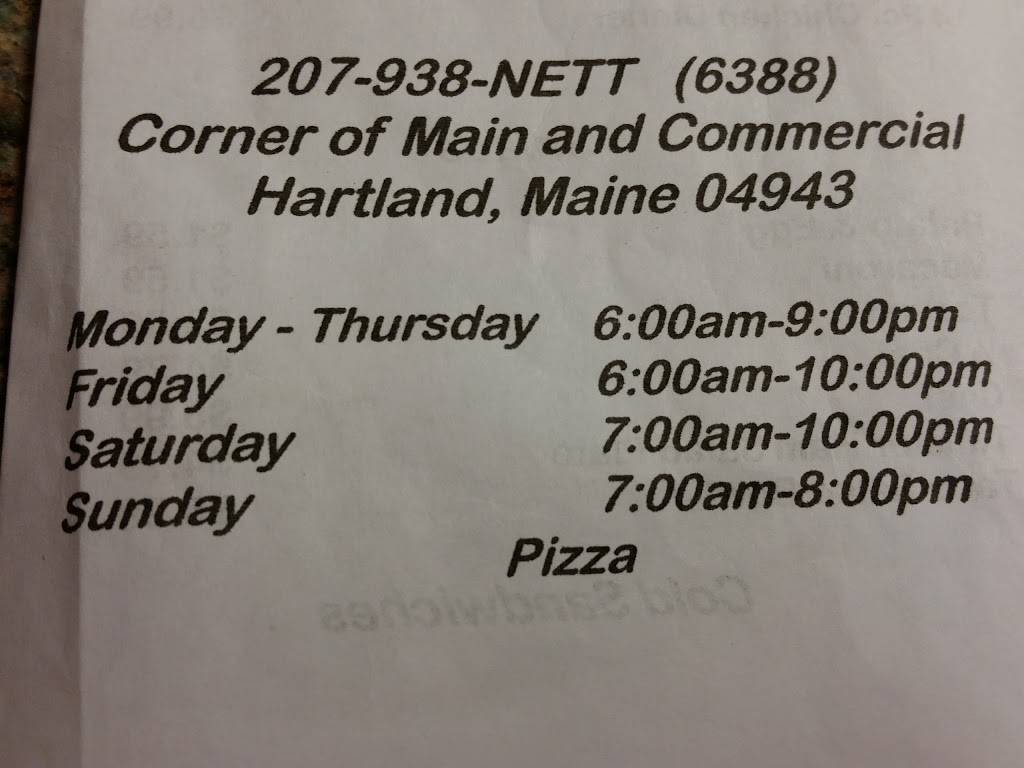 Netties | restaurant | 8 Main St, Hartland, ME 04943, USA | 2079386388 OR +1 207-938-6388