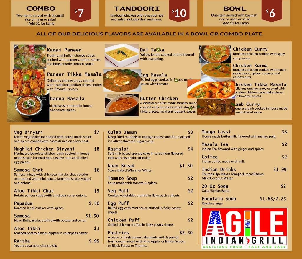 Agile Indian Grill | restaurant | 209 N Market St, Wilmington, DE 19801, USA | 3025434958 OR +1 302-543-4958