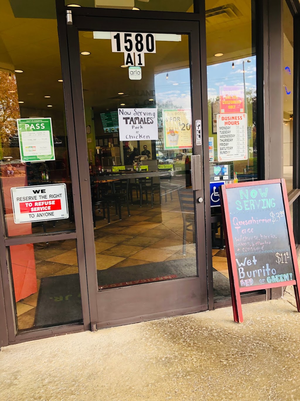 Taqueria Roberto Jr | restaurant | 1580 W El Camino Ave Suite 1A, Sacramento, CA 95833, USA | 9167401150 OR +1 916-740-1150