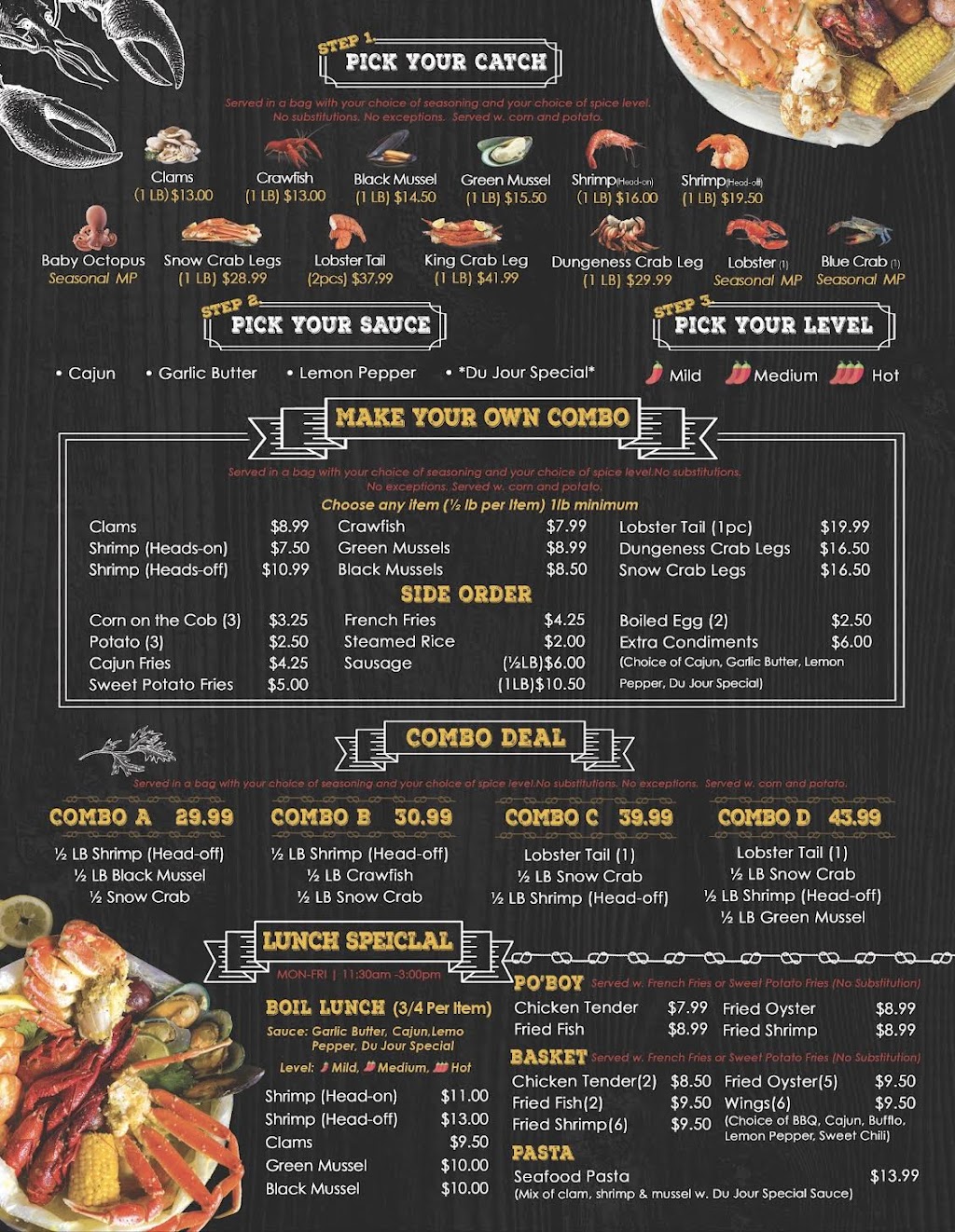 Crab Du Jour Whitehall Cajun Seafood & Bar | restaurant | 8140 S Tryon St, Charlotte, NC 28273, USA | 7048338888 OR +1 704-833-8888