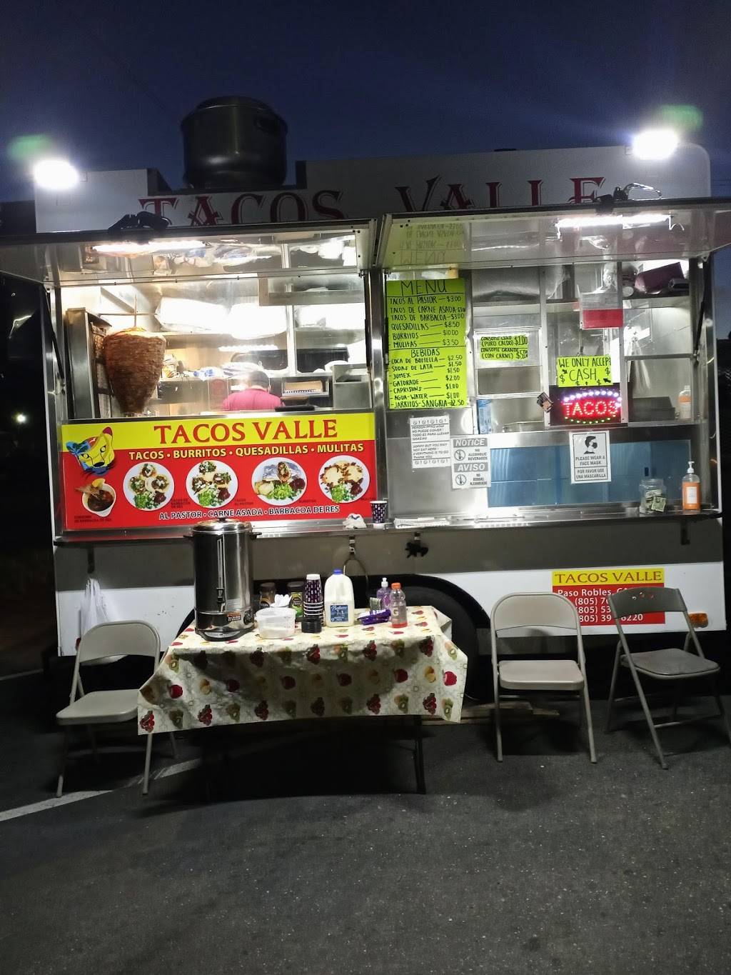 Tacos Valle | restaurant | 670 28th St, Paso Robles, CA 93446, USA | 8052964105 OR +1 805-296-4105