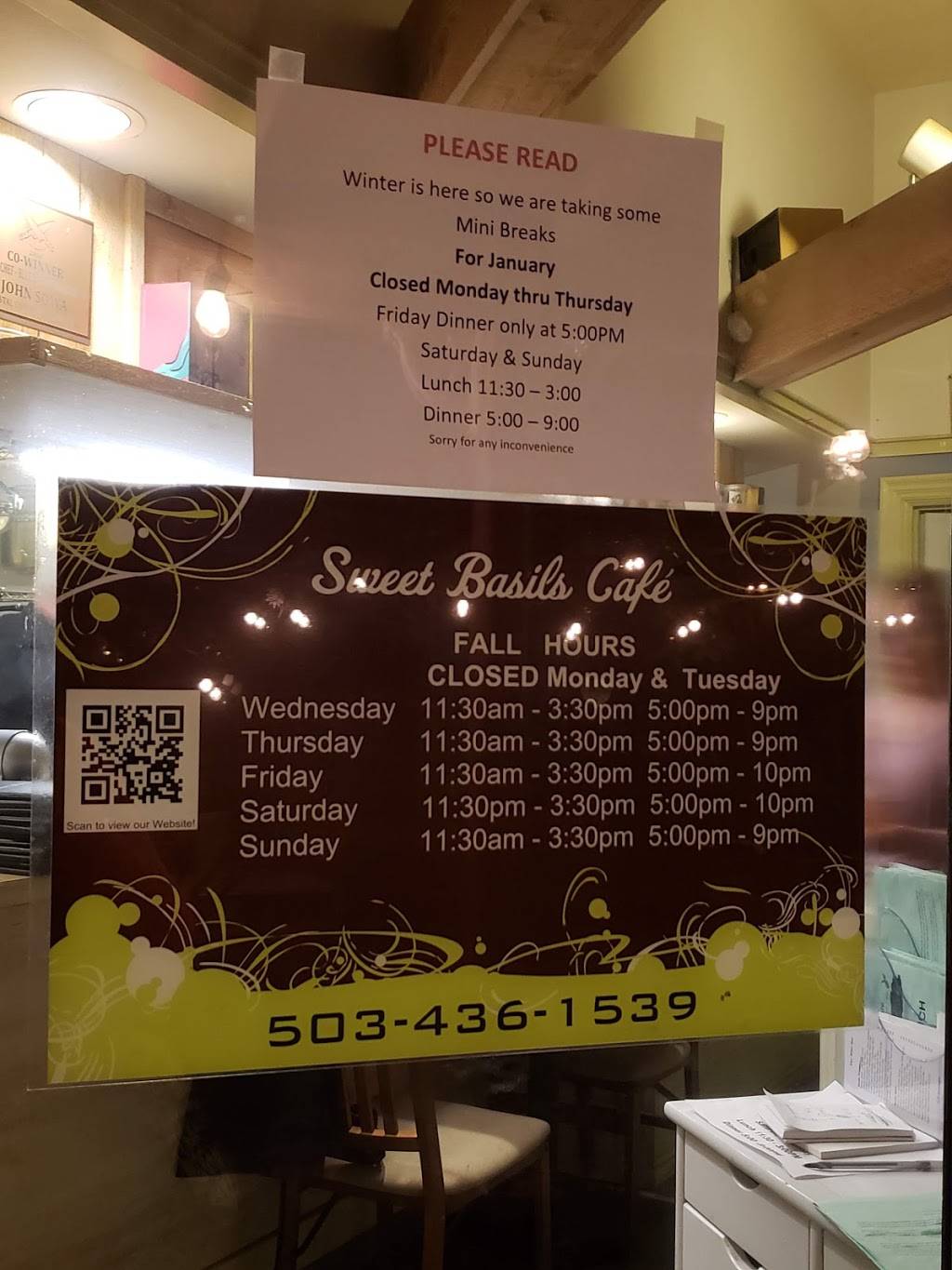 The Wine Bar at Sweet Basils Cafe | restaurant | 271 N Hemlock St, Cannon Beach, OR 97110, USA | 5034361539 OR +1 503-436-1539