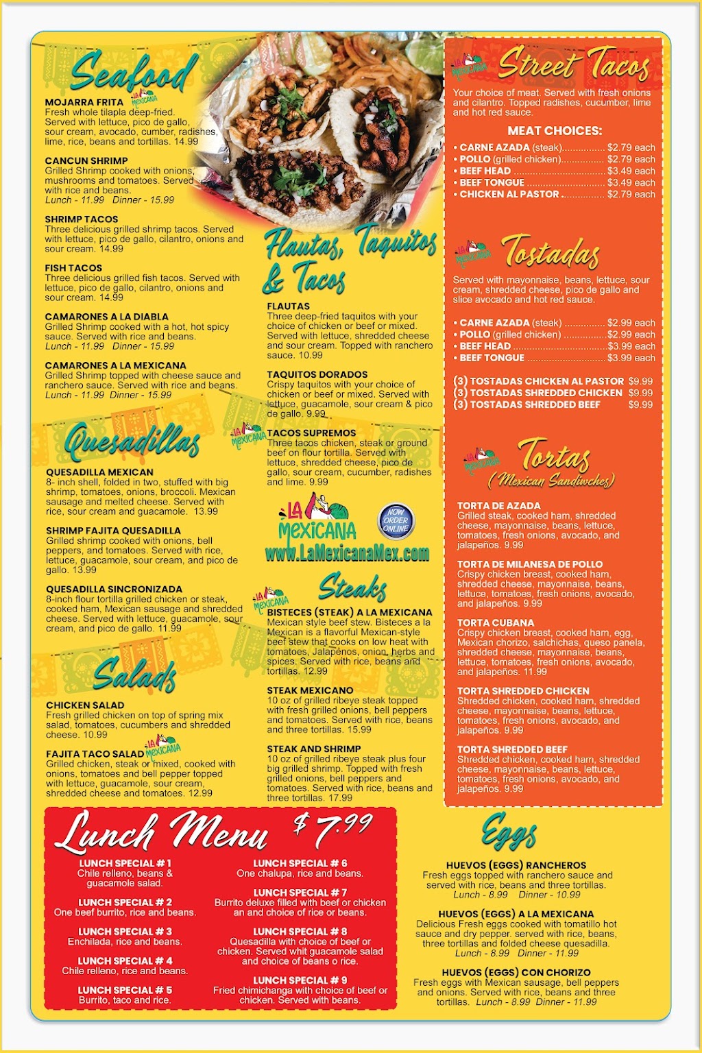 La Mexicana Restaurant | restaurant | 920 Main St, Evansville, IN 47708, USA | 8125501165 OR +1 812-550-1165