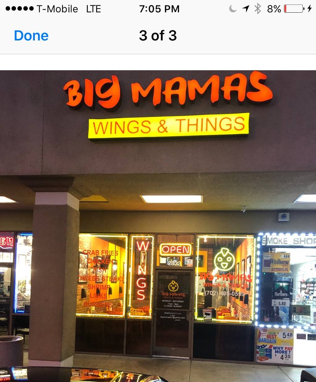 Big Mamas Wings & Things | restaurant | 2833 N Green Valley Pkwy, Henderson, NV 89014, USA | 7024050599 OR +1 702-405-0599