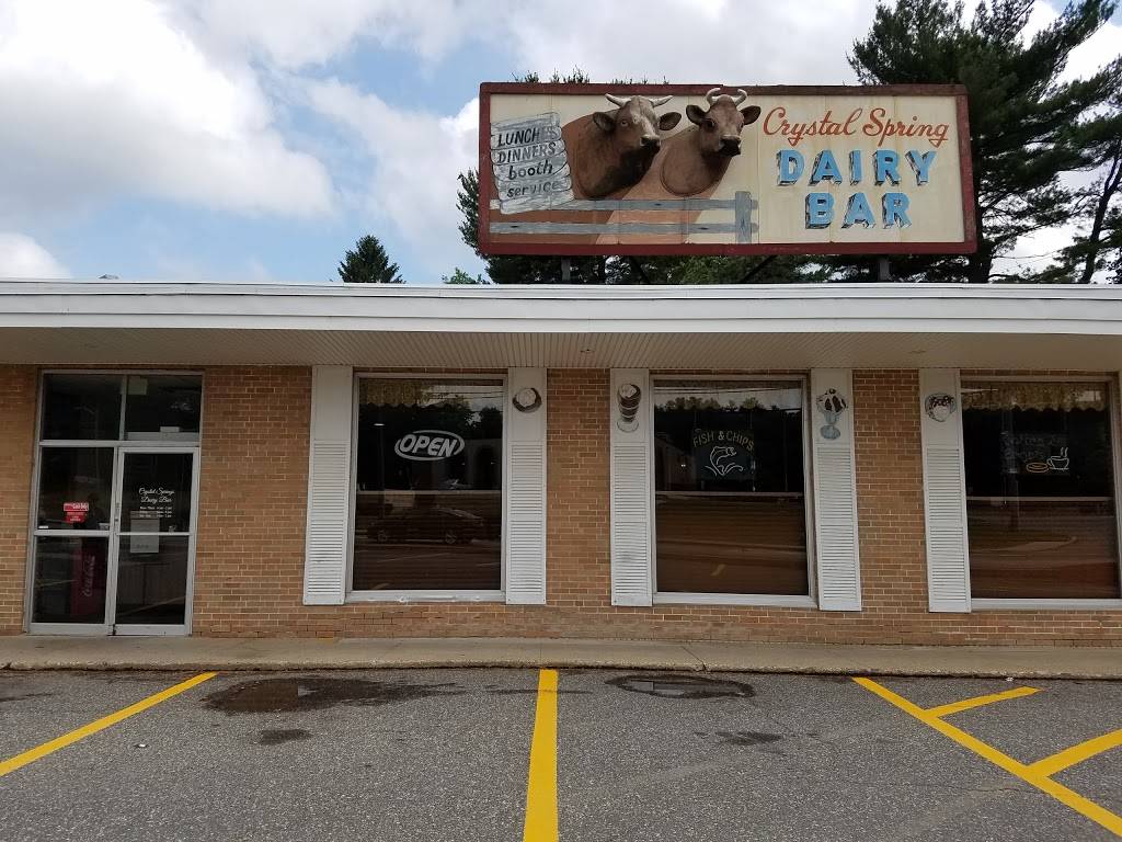 Crystal Springs Dairy Bar | restaurant | 166 West St, Ware, MA 01082, USA | 4139676190 OR +1 413-967-6190