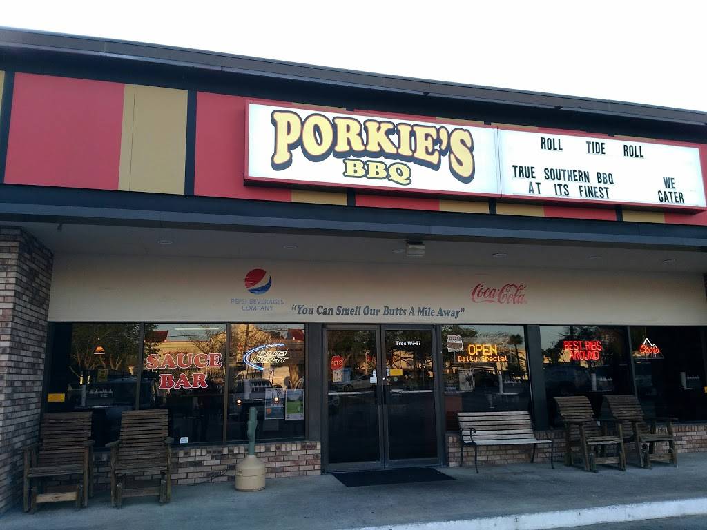 Porkies of Deland BBQ | restaurant | 900 N Woodland Blvd, DeLand, FL 32720, USA | 3862790021 OR +1 386-279-0021