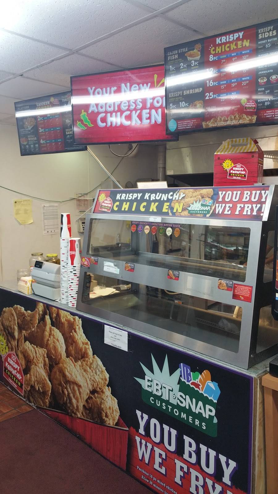 Krispy Krunchy Chicken | meal takeaway | 2610 Delk Rd SE, Marietta, GA 30067, USA | 7708500059 OR +1 770-850-0059