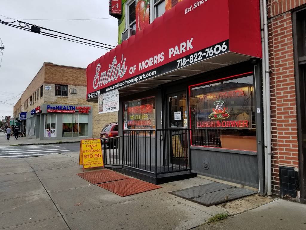 Emilios of Morris Park | restaurant | 1051 Morris Park Ave, Bronx, NY 10461, USA | 7188226758 OR +1 718-822-6758